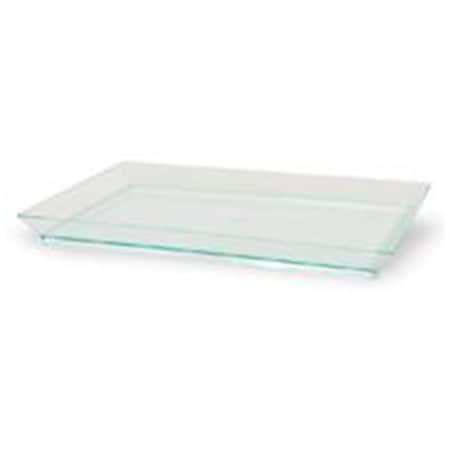 Rectangular Transparent Green Klarity Tray, 100PK